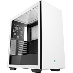 DEEPCOOL skříň CH510 WH / E-ATX / 120 mm fan / 2xUSB 3.0 / tvrzené sklo / bílá