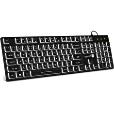 CONNECT IT Chocolate WhiteStar kancelářská podsvícená klávesnice (CZ + SK verze) BLACK