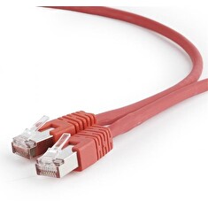 Gembird Patch kabel RJ45, cat. 6A, FTP, LSZH, 5m, červený