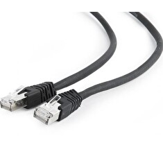 Gembird Patch kabel RJ45, cat. 6A, FTP, LSZH, 3m, černý