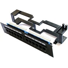 XtendLan Patch panel na zeď, 12 portů, CAT6