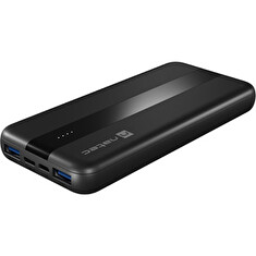 NATEC powerbanka TREVI SLIM Q 10000 mAh 2X USB QC3.0 + 1X PD, černá