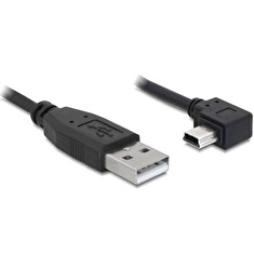 DeLOCK - Kabel USB - USB (M) do mini-USB typ B (M) - 5 m - pravoúhlý konektor
