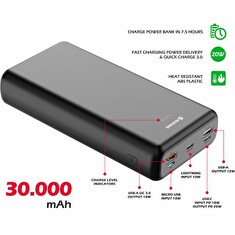 SWISSTEN POWER LINE POWER BANK 30000 mAh