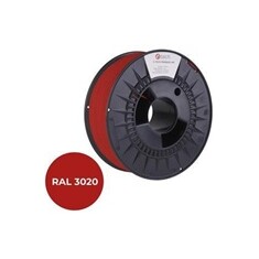 C-TECH Tisková struna (filament) PREMIUM LINE, PETG, dopravní červená, RAL3020, 1,75mm, 1kg