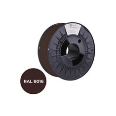 C-TECH Tisková struna (filament) PREMIUM LINE, PETG, mahagonová hnědá, RAL8016, 1,75mm, 1kg