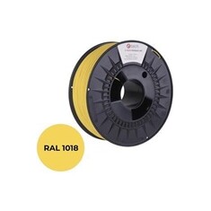 C-TECH Tisková struna (filament) PREMIUM LINE, PLA, zinková žlutá, RAL1018, 1,75mm, 1kg