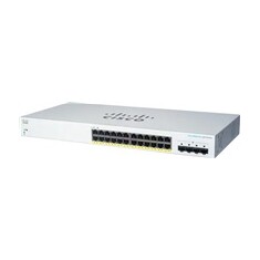 Cisco switch CBS220-24FP-4G, 24xGbE RJ45, 4xSFP, PoE+, 382W - REFRESH