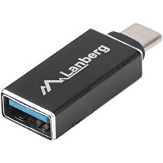LANBERG USB-C(M) 3.1 na USB-A(F) adaptér černý OTG