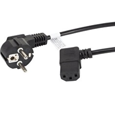 LANBERG CEE 7/7 na IEC 320 C13 POWER CORD 1.8M úhlový RIGHT VDE černý