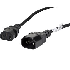 LANBERG IEC 320 C13 na C14 kabel 1.8M VDE černý