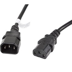 LANBERG IEC 320 C13 na C14 kabel 3M VDE černý