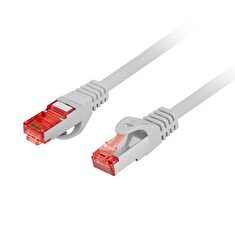 LANBERG Patch kabel CAT 6 S-FTP, AWG 26/7, LSZH, měď, šedý, 0,25m