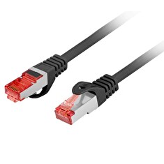 LANBERG Patch kabel CAT 6 S-FTP, AWG 26/7, LSZH, měď, černý, 2m