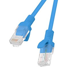 LANBERG Patch kabel CAT.6 UTP 1.5M modrý Fluke Passed