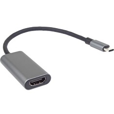 PremiumCord Převodník USB-C na HDMI, rozlišení 4K a FULL HD 1080p, kovové pouzdro