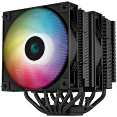 DEEPCOOL chladič AG620 BK ARGB / 2x 120mm fan / 6x heatpipes / PWM / pro Intel i AMD / černý