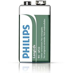 Philips baterie 9V LongLife zinkochloridová - 1ks