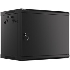 LANBERG RACK CABINET 19” WALL-MOUNT 9U/600X450 FOR SELF-ASSEMBLY WITH METAL DOOR BLACK (FLAT PACK)