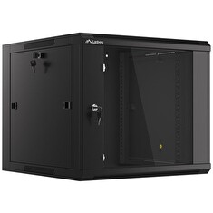 LANBERG RACK CABINET 19" WALL-MOUNTED 9U 570X600 FAST ASSEMBLY (FLAT PACK) BLACK