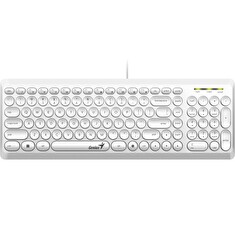GENIUS Slimstar Q200 White/ Drátová/ USB/ bílá/ retro design/ CZ+SK layout
