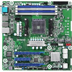 ASRock Rack X470D4U AM4, 4x DDR4 ECC, 6x SATA, M.2(22110), 3x PCIe, 2x LAN, IPMI