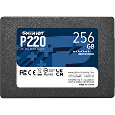 PATRIOT P220/256GB/SSD/2.5"/SATA/3R