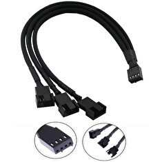 1stCOOL kabel Fan PWM splitter, redukce pro ventilátory 1x 4pin PWM na 3x 4pin PWM