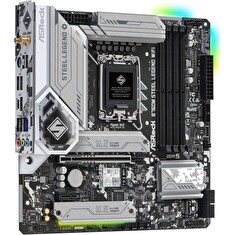 ASRock B760M STEEL LEGEND WIFI / Intel B760 / LGA1700 / 4x DDR5 / 3x M.2 / HDMI / DP / USB-C / WiFi / mATX