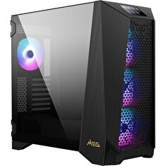 MSI skříň MEG PROSPECT 700R/ bez zdroje/ levé temperované sklo/ 4x ARGB 120 mm fan/ 1x USB3.1 Type-C/ 2x USB3.0/ černá