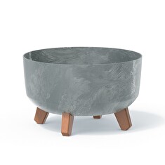 Květináč Prosperplast GRACIA LOW 28,5 cm beton effect