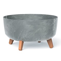 Květináč Prosperplast GRACIA LOW 38 cm beton effect