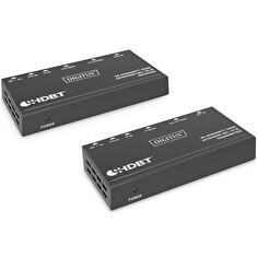 DIGITUS DS-55520 Sada extenderu 4K HDBaseT, 70 m PoC, RS232, IR, černá