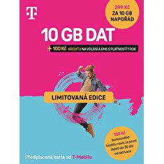T-mobile Předplacená karta Twist s Námi 10GB + 100Kč na volání a SMS - Limitovaná edice