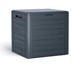 Zahradní box Prosperplast WOODEBOX antracit 140L