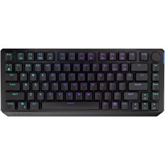 Endorfy herní klávesnice Thock 75% Wireless Red / RGB / red sw. / bezdrátová / mechanická / US layout / zkrácená /černá
