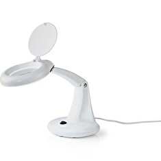 Nedis MAGL1WT - Stolní Lampa s Lupou | 6,5 W | 6500 K | Bílá barva