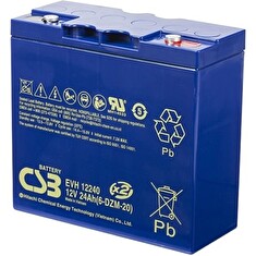 CSB Pb záložní akumulátor VRLA AGM 12V/24Ah 6-DZM-20 (EVH12240)