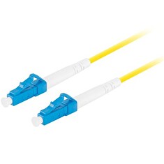 LANBERG optický patch cord SM LC/UPC-LC/UPC simplex 10m LSZH G657A1 průměr 3mm, barva žlutá
