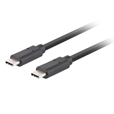 Lanberg USB-C M/M 3.1 GEN 2 kabel 0,5m 10GB/S PD100W černá