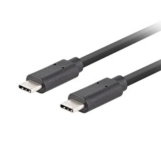 Lanberg USB-C M/M 3.1 GEN 2 kabel 1m 10GB/S PD100W černá