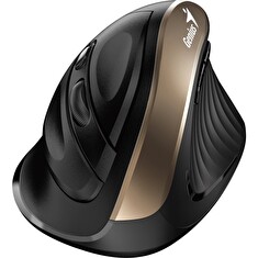 GENIUS Ergo 8250S Champagne Gold/ vertikální/ 1600 dpi/ bezdrátová/ 6tlačítek/ tichá/ černozlatá
