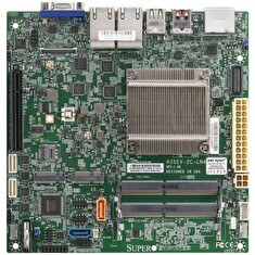 SUPERMICRO mini-ITX MB Atom x6425E (4-core), 2x DDR4 ECC SO-DIMM, 8xSATA, 1x PCI-E 3.0 x4, 4x 1GbE LAN, bulk