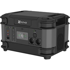 EZVIZ nabíjecí stanice PS1300/ výkon 2000W/ baterie LFP/ kapacita 1324Wh/ 13 portů/ hmotnost 23kg/ černá