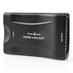 Nedis VCON3461BK - HDMI™ Převodník | Vstup HDMI ™ | SCART Zásuvka | 1cestný | 1080p | 1.2 Gbps | ABS | Černá