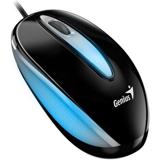 GENIUS DX-Mini Black/ drátová/ 1000 dpi/ USB/ černá/ RGB LED