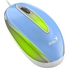 GENIUS DX-Mini Baby Blue/ drátová/ 1000 dpi/ USB/ modrá/ RGB LED