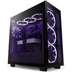 NZXT skříň H7 Elite Edition / ATX / 4x 140mm (3x RGB) fan / USB-C / 2x USB/ proskl. bočnice / proskl. panel / černá