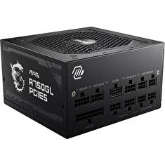 MSI zdroj MAG A750GL PCIE5/ 750W/ ATX3.0/ akt. PFC/ 7 let celk. záruka/ 120mm fan/ modulární kabeláž/ 80PLUS Gold