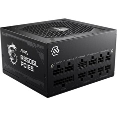 MSI zdroj MAG A850GL PCIE5/ 850W/ ATX3.0/ akt. PFC/ 7 let celk. záruka/ 120mm fan/ modulární kabeláž/ 80PLUS Gold